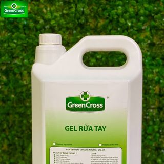 GEL RỬA TAY GREEN CROSS HƯƠNG TRÀ XANH - can 5L