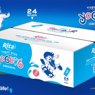 THÙNG SỮA CHUA UỐNG TIỆT TRÙNG 24 HỘP /200ML RITA