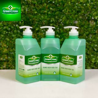 DUNG DỊCH RỬA TAY GREEN CROSS HƯƠNG TRÀ XANH - chai 500ml
