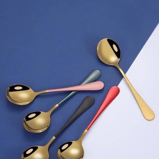 Sét 5 thìa mạ vàng cao cấp