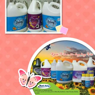Nước giặt Sunny màu xanh đậm đặc với hương nước hoa 3.6L