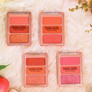 Bảng mắt má 3 ô Sivanna Peach Pro Blush HF6030 6g
