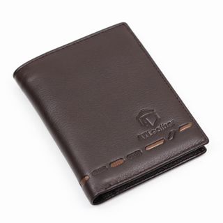 Bóp ví da nam AT Leather 065 màu nâu - bóp da bò thật