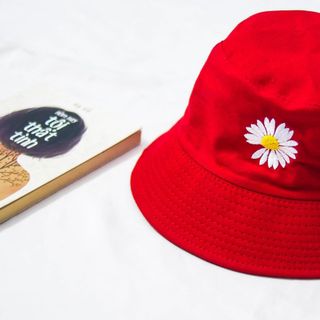 Nón tai bèo hoa cúc hai mặt, mũ bucket