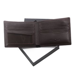 Bóp ví da bò nam AT Leather 060 màu nâu - bóp da bò thật