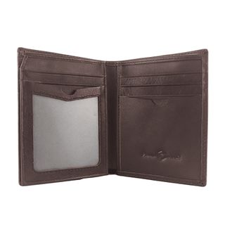 Bóp ví da nam AT Leather 059 màu nâu - bóp da bò thật