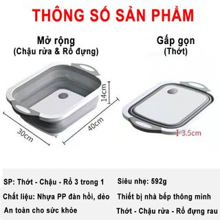Rổ Thớt 3 in 1