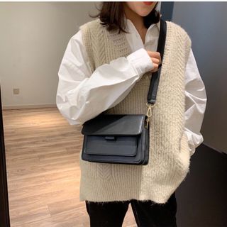 Túi xách nữ nắp gập Vintage