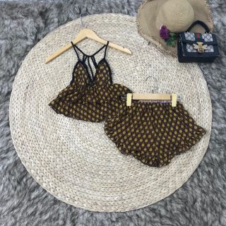 Đồ ngủ voan ngắn sexy dây