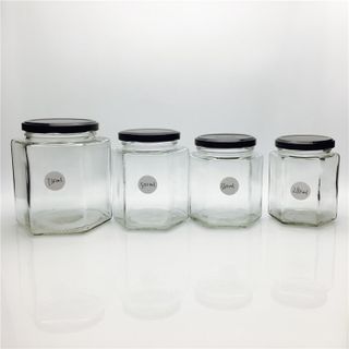 Hũ Thủy Tinh Lục Giác 500ml