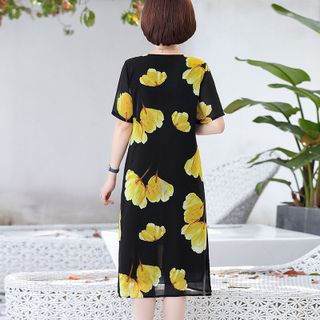 Đầm suông nữ họa tiết hoa tính tế S.01688