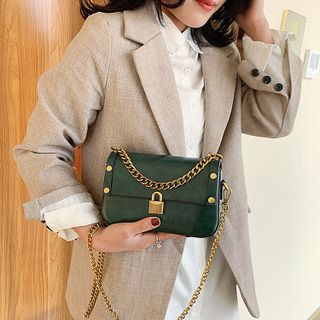 Túi đeo chéo logo móc khóa xinh xắn D804