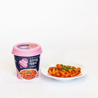 Bánh gạo Topokki Pink Rocket vị Truyền Thống cup 120gr