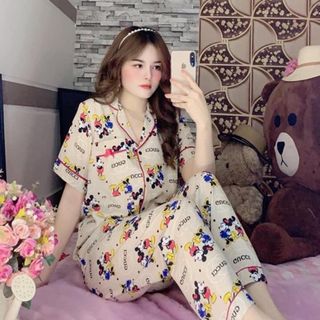 Vải Lụa may đồ bộ pijama - đồ kiểu - đồ ngủ nữ và trẻ em