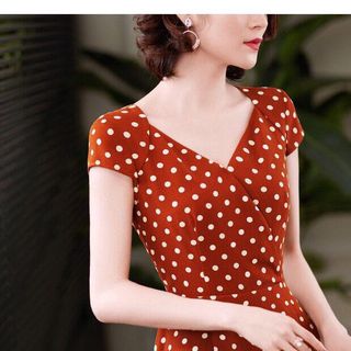 đầm xòe chấm bi tay con - giá sỉ, giá gốc, xưởng giá sỉ, xưởng giá gốc, xưởng giá rẻ