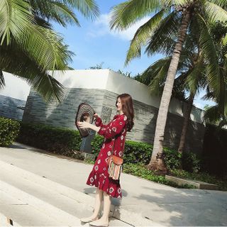 ĐẦM SUÔNG NỮ CỔ THẮT NƠ 01533S