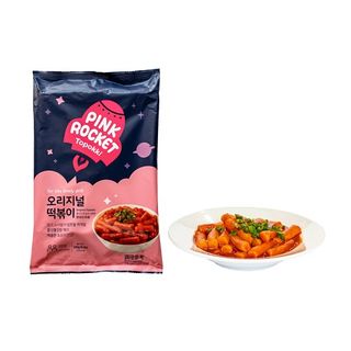 Bánh gạo Topokki Pink Rocket vị Truyền Thống Túi 240gr