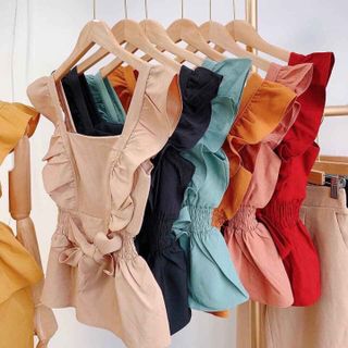 Set nhúng tay bèo cột nơ eo