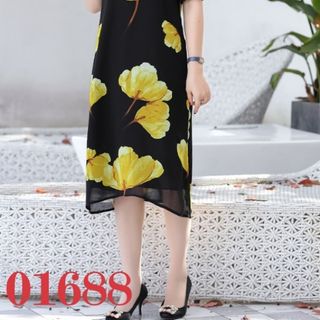 Đầm suông nữ họa tiết hoa tính tế S.01688