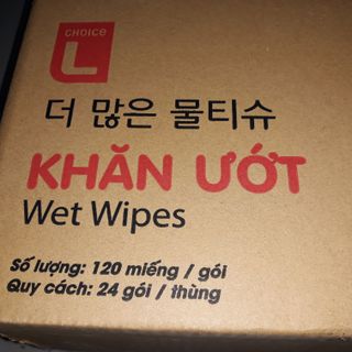 Khan uot cuc da 120 mieng Choice L Lotte Han Quoc gia dinh gia si