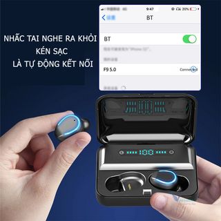 Tai nghe Amoi F9 cảm ứng ,tai nghe bluetooth 5.0 cực hay,pin trâu 280h