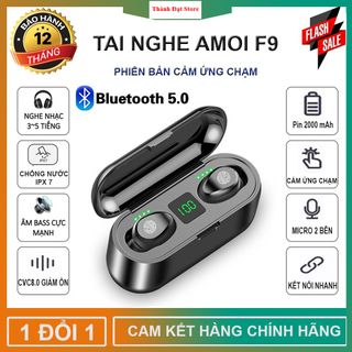 Tai nghe Amoi F9 cảm ứng ,tai nghe bluetooth 5.0 cực hay,pin trâu 280h