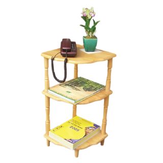 Kệ góc 3 tầng, màu tự nhiên, tháo rời