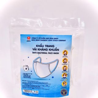 Khẩu Trang Vải Kháng Khuẩn 2 Lớp (5 chiếc/gói)