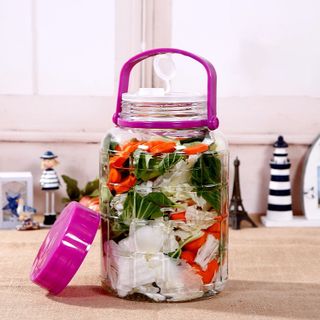 Bình Thủy Tinh Quai Tím Dung Tích 5L