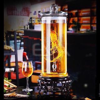 Bình Trụ Trơn Thủy Tinh 19L