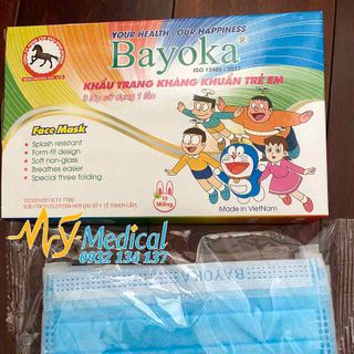 Khẩu trang y tế trẻ em Bayoka 3 lớp kháng khuẩn