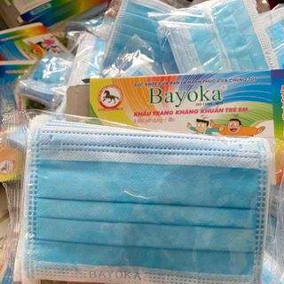 Khẩu trang y tế trẻ em Bayoka 3 lớp kháng khuẩn