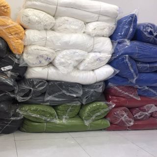 Thanh lý lô hàng thun cotton, thun TC, bo ríp còn nguyên cây