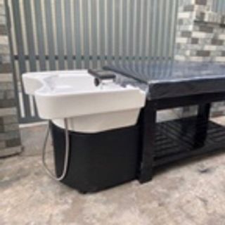 Giường gội đa năng gỗ tràm bồn sứ tai thỏ