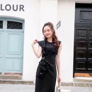 Đầm body phối bèo
