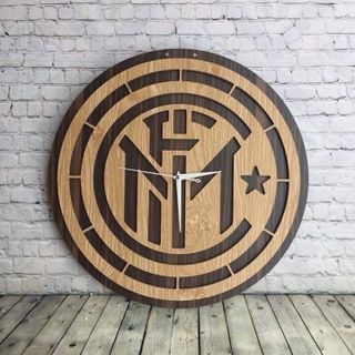 Đồng Hồ Gỗ Treo Tường Khắc Hình Logo Các Câu Lạc Bộ Bóng Đá