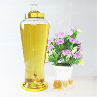 Bình Ngâm Sâm Thủy Tinh 8L
