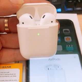 Tai nghe bluetooth Airpods 2 (Định vị GPS - Sạc không dây - Cảm ứng đa điểm - Bluetooth 5.0)