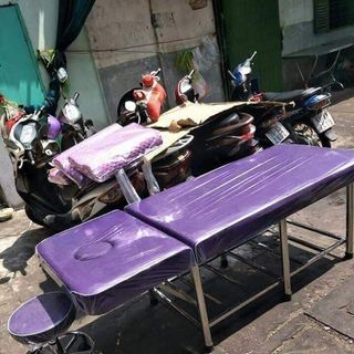 Giường spa khung inox to