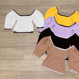 Áo thun crotop viền