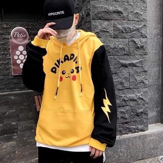 Áo hoodie nam nữ in pikachu giá sỉ​, giá bán buôn giá sỉ
