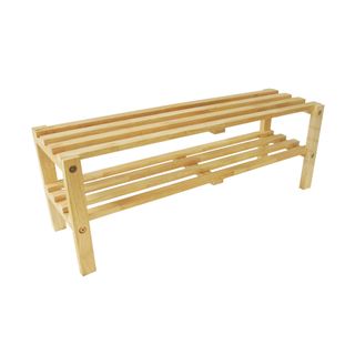 Kệ giày trẻ em 2 tầng, màu tự nhiên, tháo rời