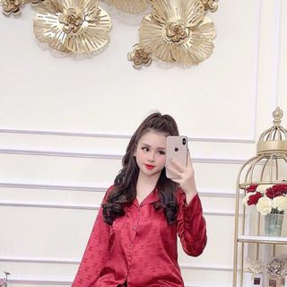 Set pizama satin lụa tay dài cao cấp