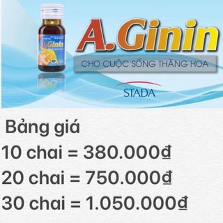 Thuốc bổ gan - giải độc gan A.GININ - STADA VN (Stellapharm) (hộp 30 chai x 15ml)
