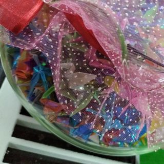 Lọ thủy tinh 1000 con hạc giấy đẹp 500k