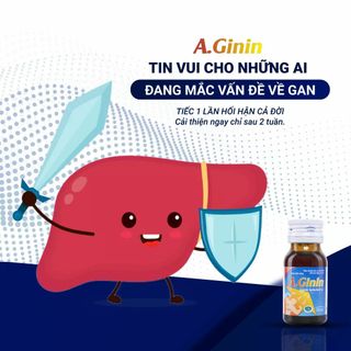 Thuốc bổ gan - giải độc gan A.GININ - STADA VN (Stellapharm) (hộp 30 chai x 15ml)