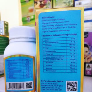 Viên uống đẹp da Marine collagen plus sheep placenta and fresh royal jelly