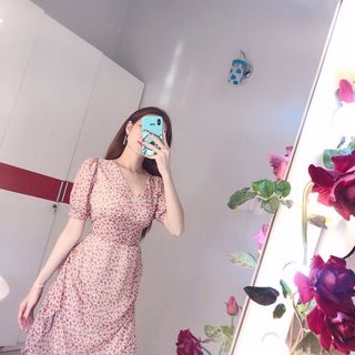 Đầm hoa hàng cao cấp