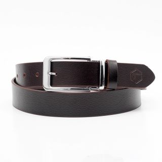 Thắt lưng dây nịt da bò AT Leather M4K35-04 màu nâu khóa kim
