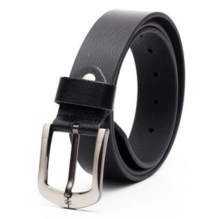 Thắt lưng dây nịt da bò AT Leather M4K-04 màu đen khóa kim